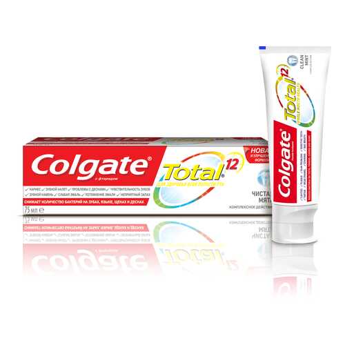 Зубная паста Colgate total 12 Чистая мята 75 мл в Летуаль