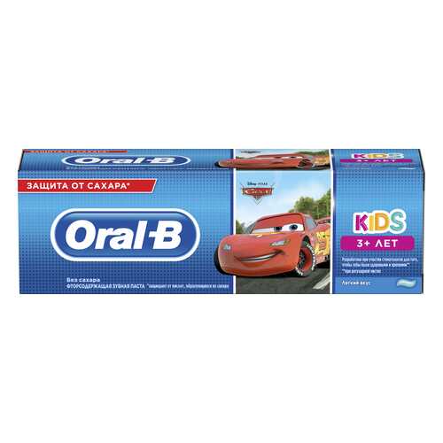 Зубная Паста Oral-B Kids Дисней «Холодное Сердце»/«Тачки» мягкий вкус 75мл от 3 Лет в Летуаль