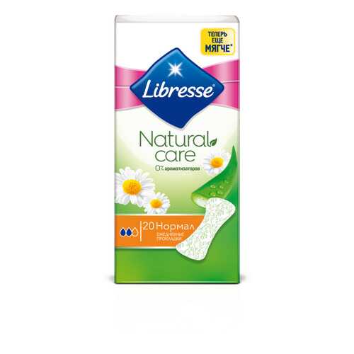 Ежедневные прокладки Libresse Natural Care Normal, 20 шт. в Летуаль