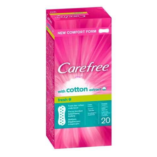 Прокладки гигиенические CAREFREE Cotton Fresh 20 шт. в Летуаль