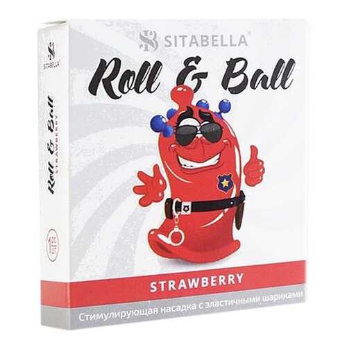 Презерватив-насадка Roll Ball Strawberry в Летуаль