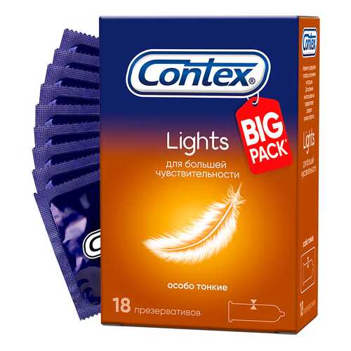 Презервативы Contex Lights 18 шт. в Летуаль