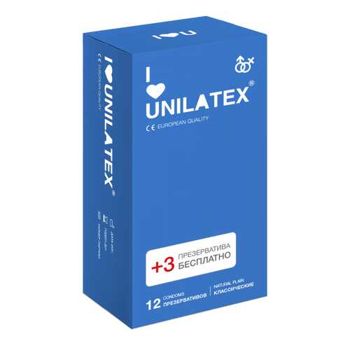 Презервативы Unilatex Natural 12+3 шт. в Летуаль