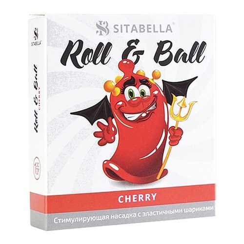 Стимулирующий презерватив-насадка Roll Ball Cherry в Летуаль