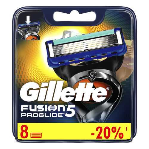 Сменные кассеты Gillette Fusion5 ProGlide 8 шт в Летуаль