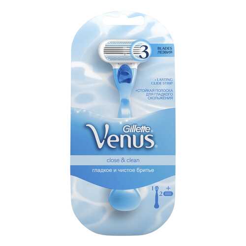 Станок для бритья Gillette Venus Original с 2 сменными кассетами в Летуаль