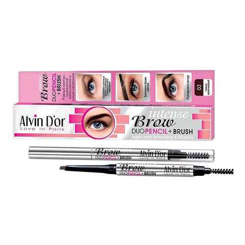 Карандаш для бровей Alvin D'or Intense Brow, Dark Brown в Летуаль