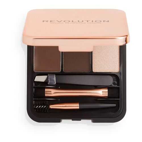 Набор для моделирования бровей Makeup Revolution Brow Sculpt Kit - Dark Brown в Летуаль