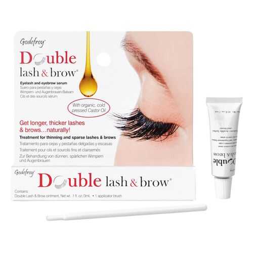 Масло-активатор роста бровей и ресниц Godefroy Double Lash&Brow Organic Oil 3 мл в Летуаль