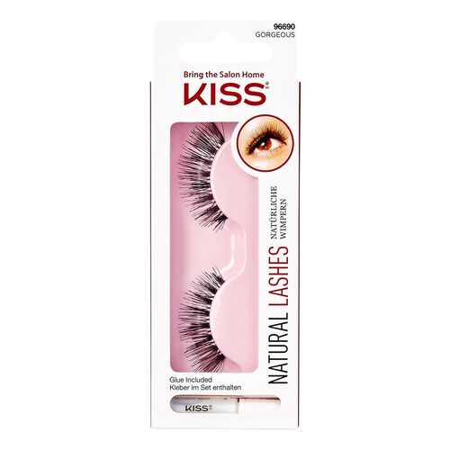 Накладные ресницы KISS Wimpers Natural Gorgeous False Lashes 2 шт в Летуаль