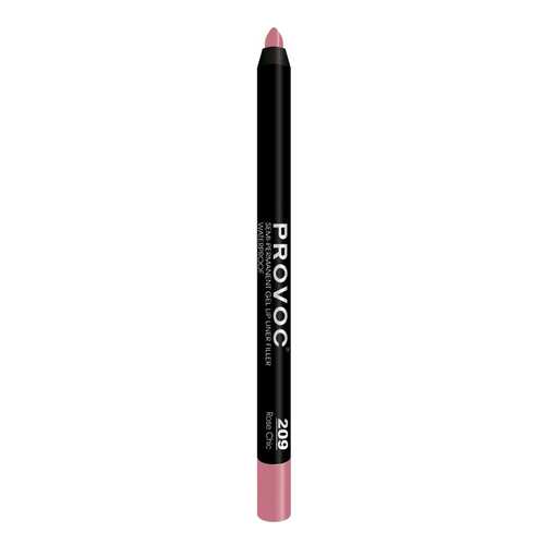 Карандаш для губ Provoc Gel Lip Liner Rose Chic 209 Натурально-розовый темный 7 г в Летуаль