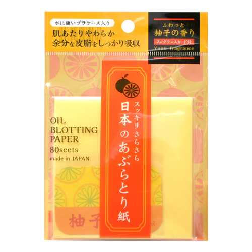 Матирующие салфетки ISHIHARA Oil Blotting Paper С ароматом юдзу 80 шт в Летуаль