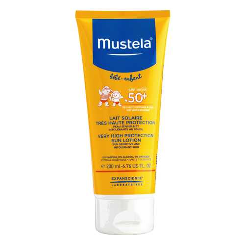 Солнцезащитное молочко Mustela SPF50 200 мл в Летуаль