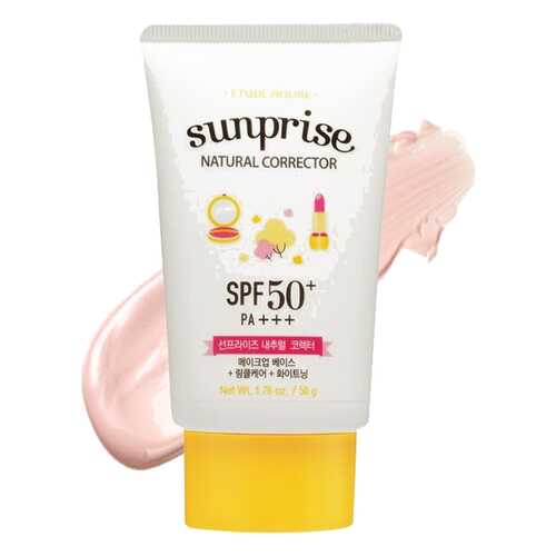 Солнцезащитное средство Etude House Крем Sunprise Natural Corrector в Летуаль