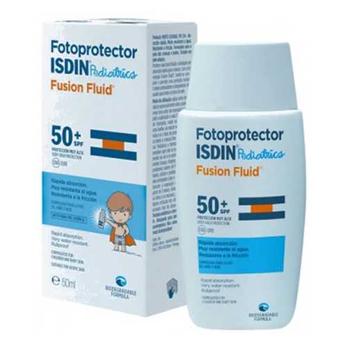 Солнцезащитное средство Isdin Fotoprotector Fusion Water Pediatrics SPF50+ 50 мл в Летуаль