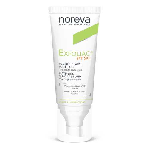 Солнцезащитное средство Noreva Exfoliac Matifying suncare fluid 40 мл в Летуаль