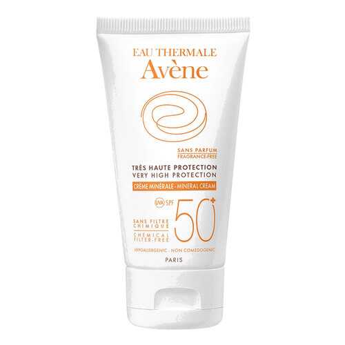 Солнцезащитный лосьон Avene С минеральным экраном SPF 50 100 мл в Летуаль