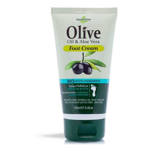 Крем для ног с алоэ вера Herbolive Olive Oil&Aloe Vera Foot Cream в Летуаль