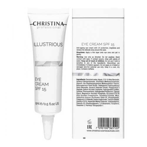 Крем для кожи вокруг глаз Christina Illustrious Eye Cream SPF15 15 мл в Летуаль