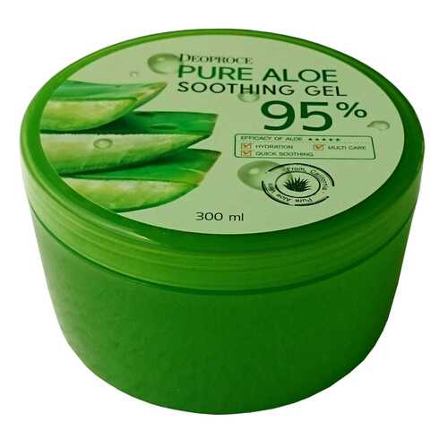 Гель для лица Deoproce Pure Aloe 95% Soothing Gel 300 мл в Летуаль