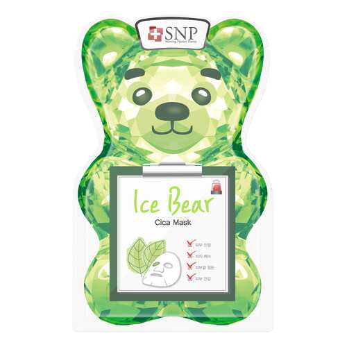 Маска для лица SNP Ice Bear Cica mask 33 мл в Летуаль