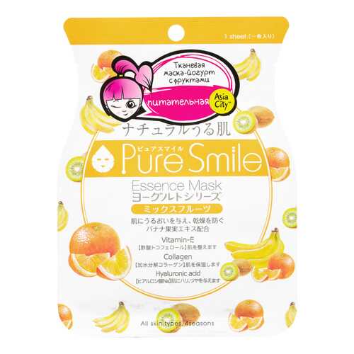 Маска для лица Sun Smile Yougurt с фруктами в Летуаль