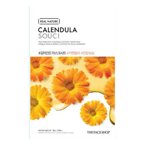 Маска для лица The Face Shop Real Nature Calendula Face Mask 20 г в Летуаль