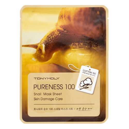 Маска для лица Tony Moly Pureness 100 Snail Mask Sheet 21 мл в Летуаль