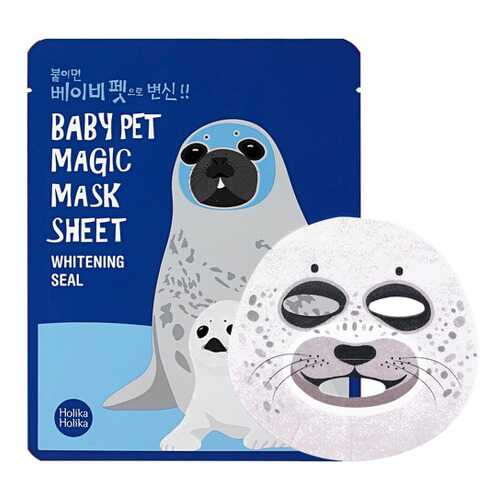 Тканевая маска-мордочка отбеливающая HOLIKA HOLIKA Baby Pet Magic Seal, 22 мл в Летуаль