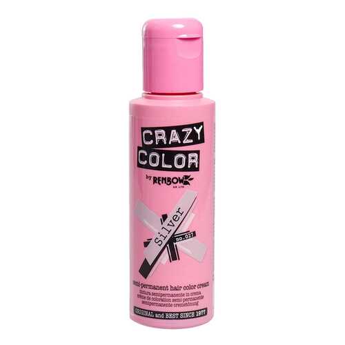 Краска для волос Renbow Crazy Color Semi-Permanent Hair Color Cream 27 Silver 100 мл в Летуаль