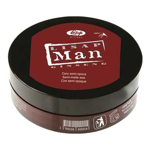 Воск для укладки волос Lisap Milano Man Semi-Matte Wax Матирующий, 100 мл в Летуаль