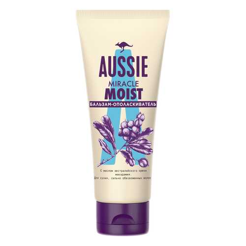 Бальзам-Ополаскиватель Aussie Miracle Moist Для Сухих Волос 200мл в Летуаль