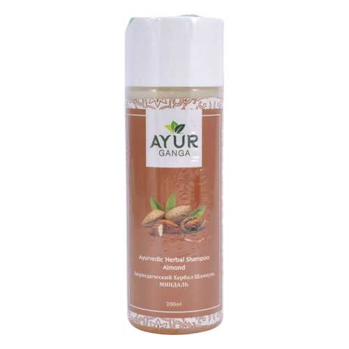 Шампунь МИНДАЛЬ (Ayurvedic Herbal Shampoo ALMOND) AYUR GANGA, 200мл в Летуаль